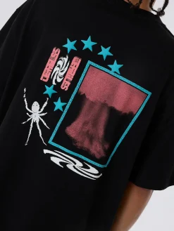 Best Thrills Firestarter Box Fit Oversize Tee - Black