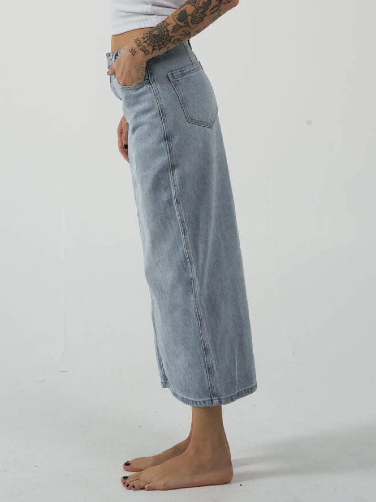 Discount Thrills Frankie Skirt - Ash Blue AshBlue