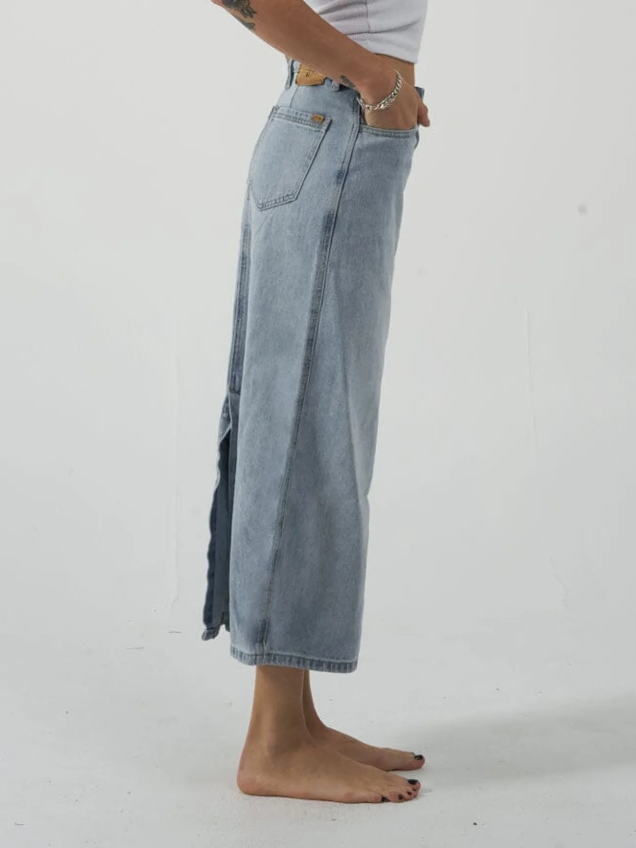 Discount Thrills Frankie Skirt - Ash Blue AshBlue