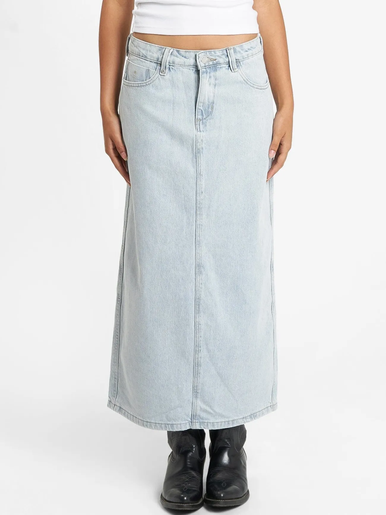 Fashion Thrills Frankie Skirt - Faded Dust Blue FadedDustBlue