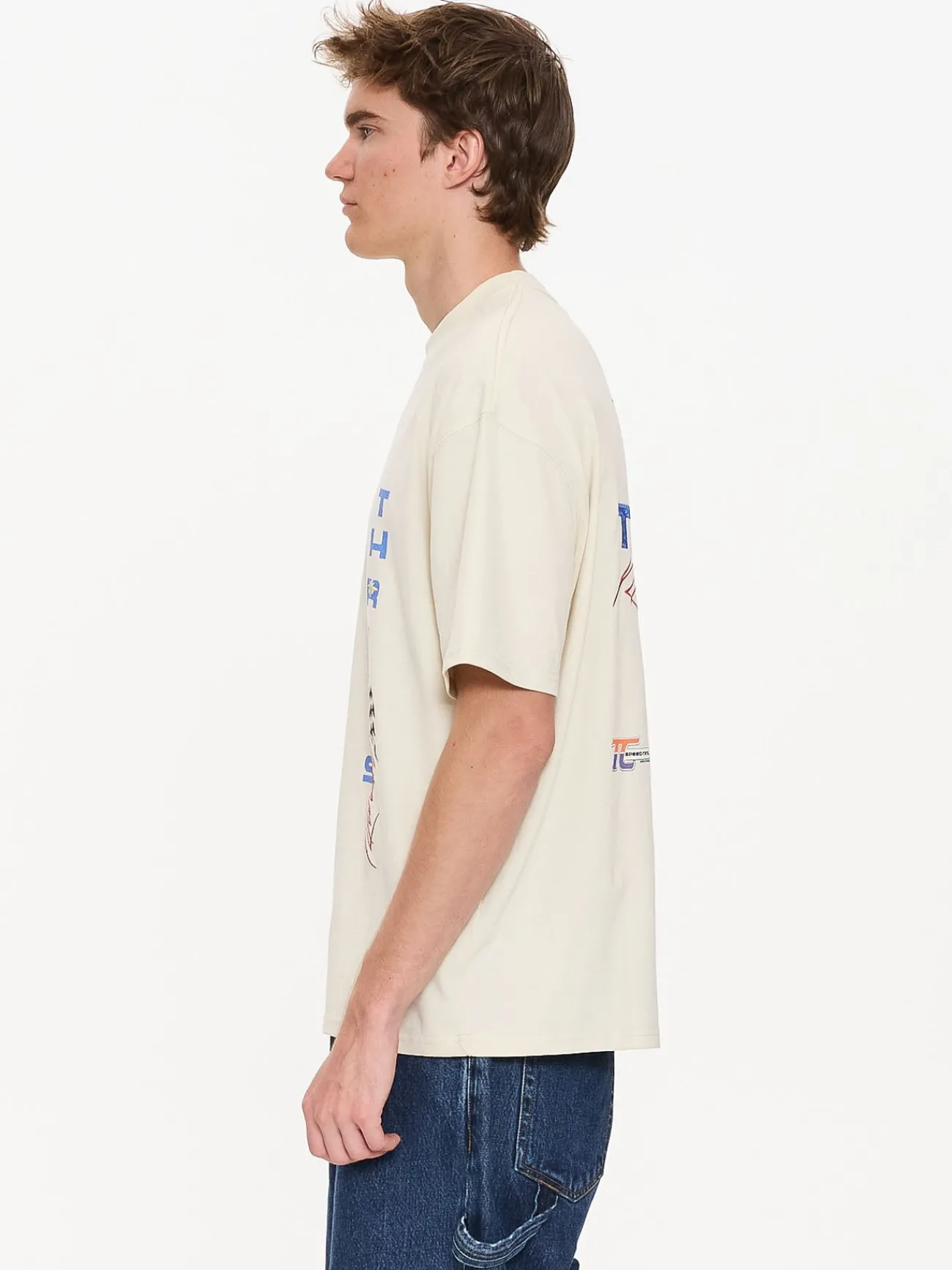 Fashion Thrills Full Fury Box Fit Oversize Tee - Heritage White HeritageWhite