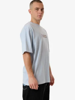 Outlet Thrills Gazed Oversize Fit Tee - Baby Blue BabyBlue