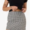 Fashion Thrills Gia Gingham Skirt - Black