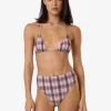 New Thrills Good Turn String Bikini Top - Bracken