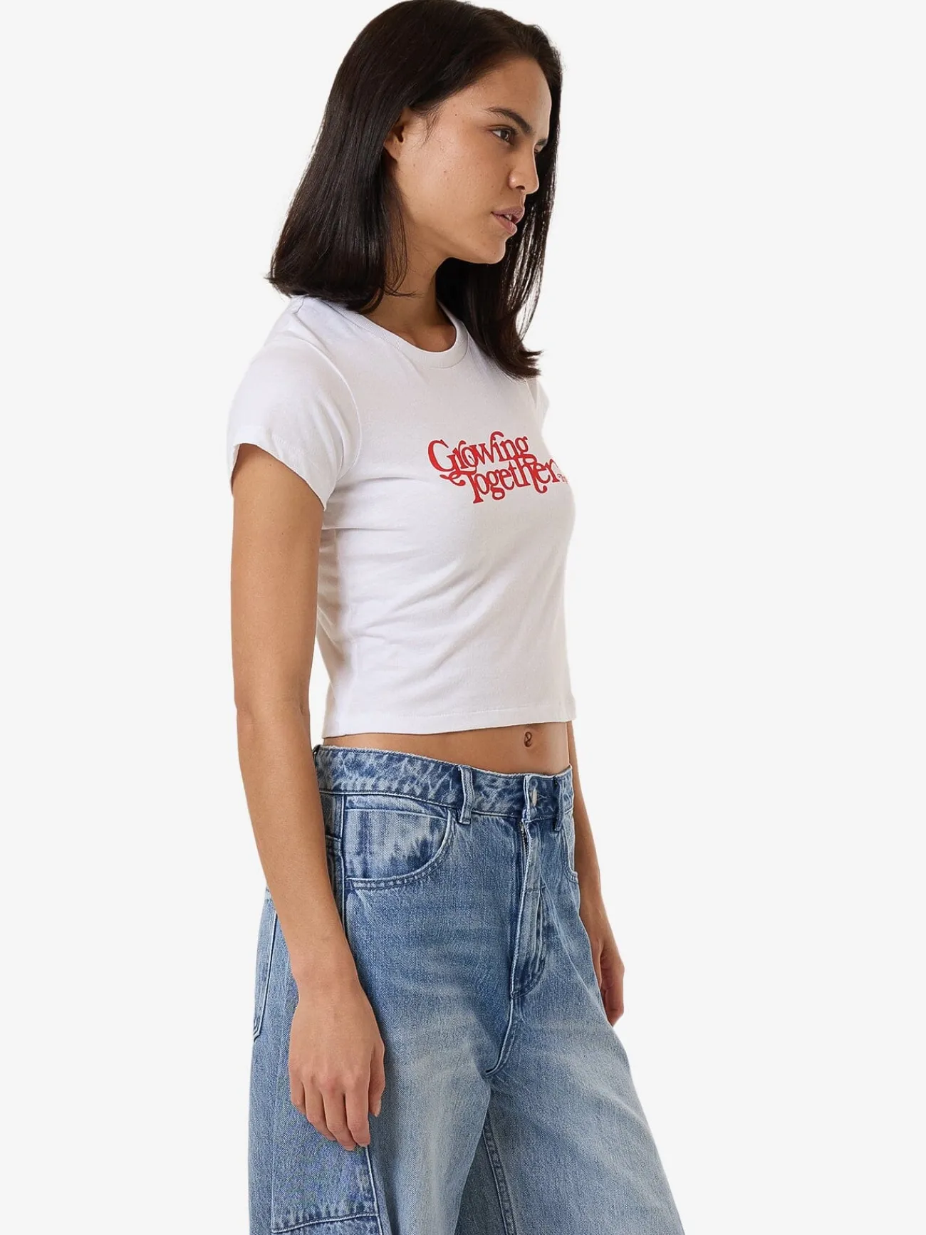New Thrills Growing Together Mini Tee - White