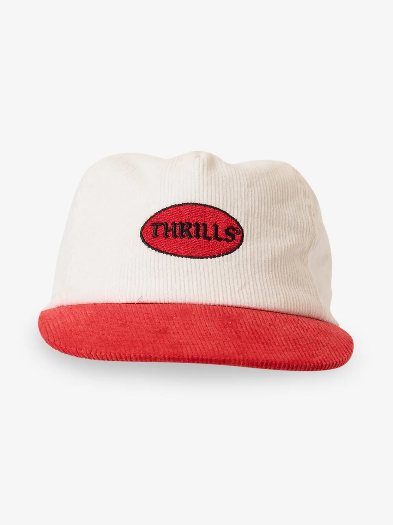 Online Thrills Hard As They Come 5 Panel Cap - Heritage White HeritageWhite