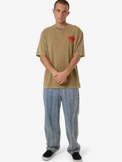 Sale Thrills Hard As They Come Oversize Fit Tee - Breen