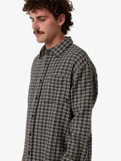 Best Thrills Hazed Long Sleeve Shirt - Black