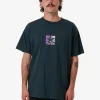 Sale Thrills Hazed Merch Fit Tee - Deep Teal DeepTeal