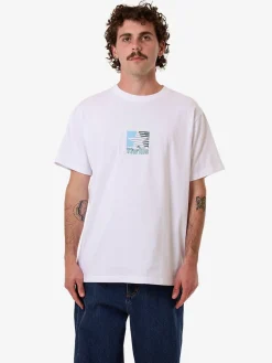 Clearance Thrills Hazed Merch Fit Tee - White