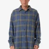 Hot Thrills Heavy Times Flannel Shirt - Light Petrol LightPetrol