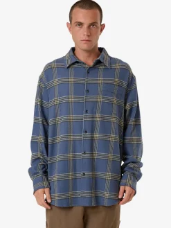 Hot Thrills Heavy Times Flannel Shirt - Light Petrol LightPetrol