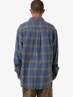 Hot Thrills Heavy Times Flannel Shirt - Light Petrol LightPetrol