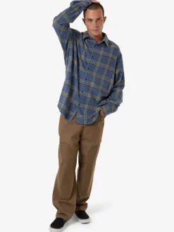 Hot Thrills Heavy Times Flannel Shirt - Light Petrol LightPetrol