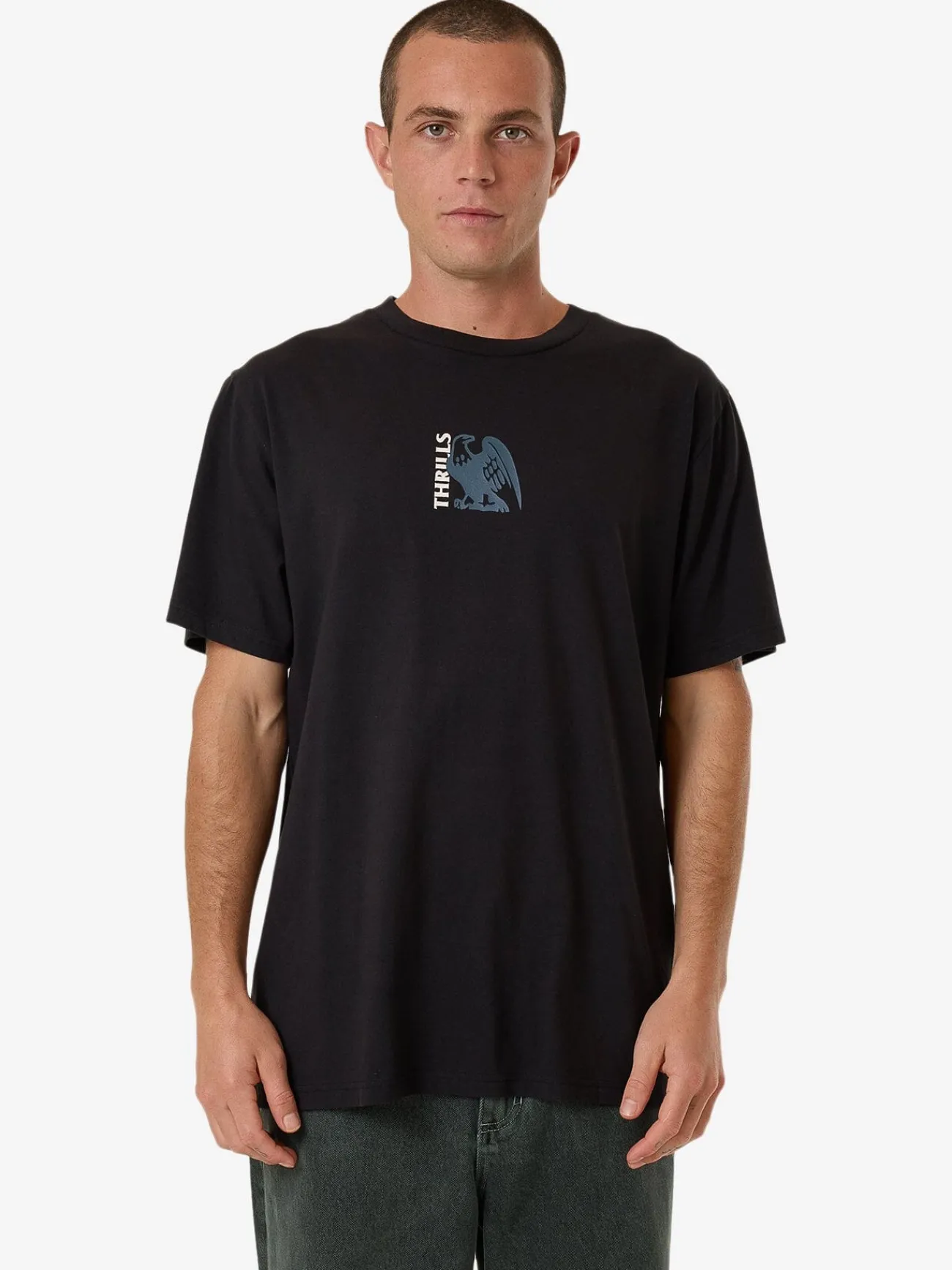 Best Thrills Heavy Times Merch Fit Tee - Black