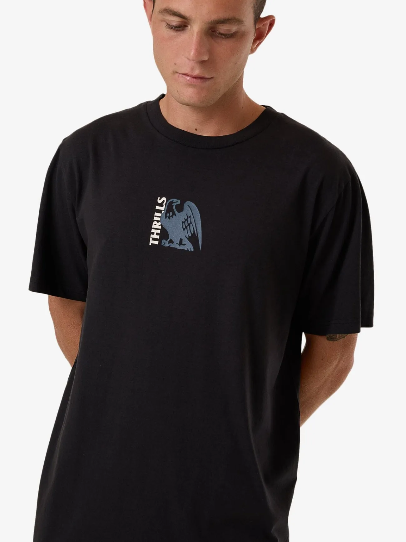 Best Thrills Heavy Times Merch Fit Tee - Black