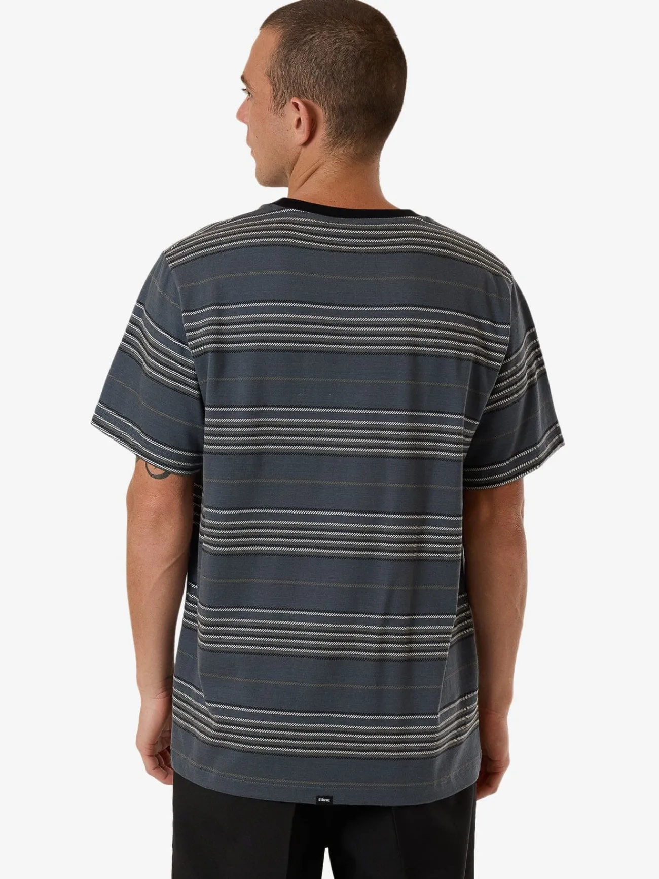 Outlet Thrills Heavy Times Stripe Merch Fit Tee - Light Petrol LightPetrol