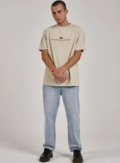 Sale Thrills Hell Raised Merch Fit Tee - Oatmeal