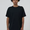 Online Thrills Hemp Embro Lightweight Merch Fit Tee - Black