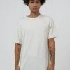 Discount Thrills Hemp Embro Lightweight Merch FIt Tee - Dirty White DirtyWhite