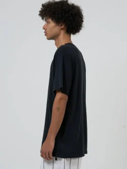 Online Thrills Hemp Embro Lightweight Merch Fit Tee - Black