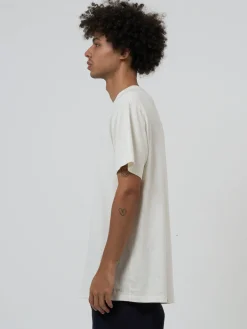Discount Thrills Hemp Embro Lightweight Merch FIt Tee - Dirty White DirtyWhite