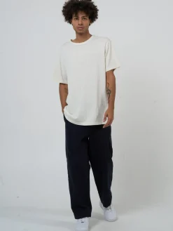 Discount Thrills Hemp Embro Lightweight Merch FIt Tee - Dirty White DirtyWhite