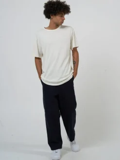 Discount Thrills Hemp Embro Lightweight Merch FIt Tee - Dirty White DirtyWhite