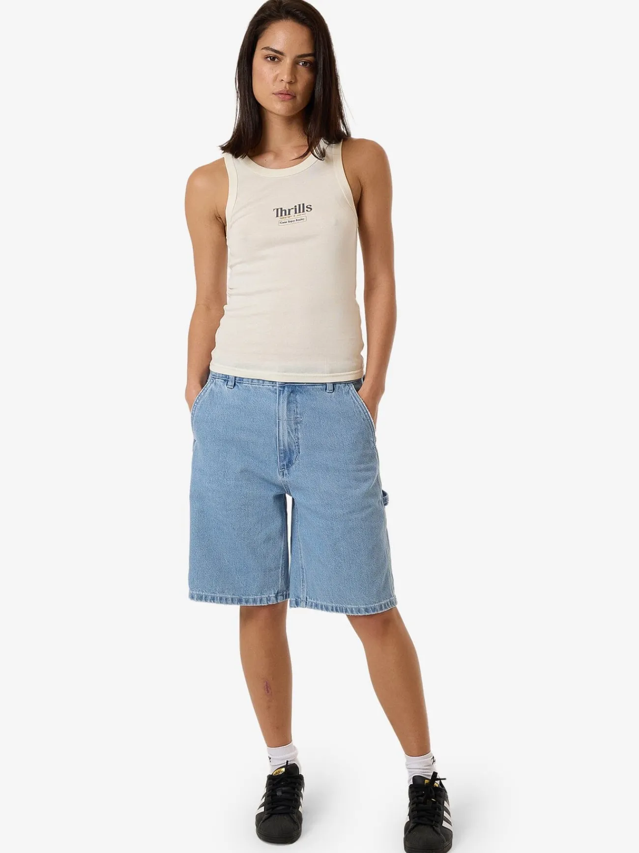 Hot Thrills Higher Road Sloane Tank - Unbleached