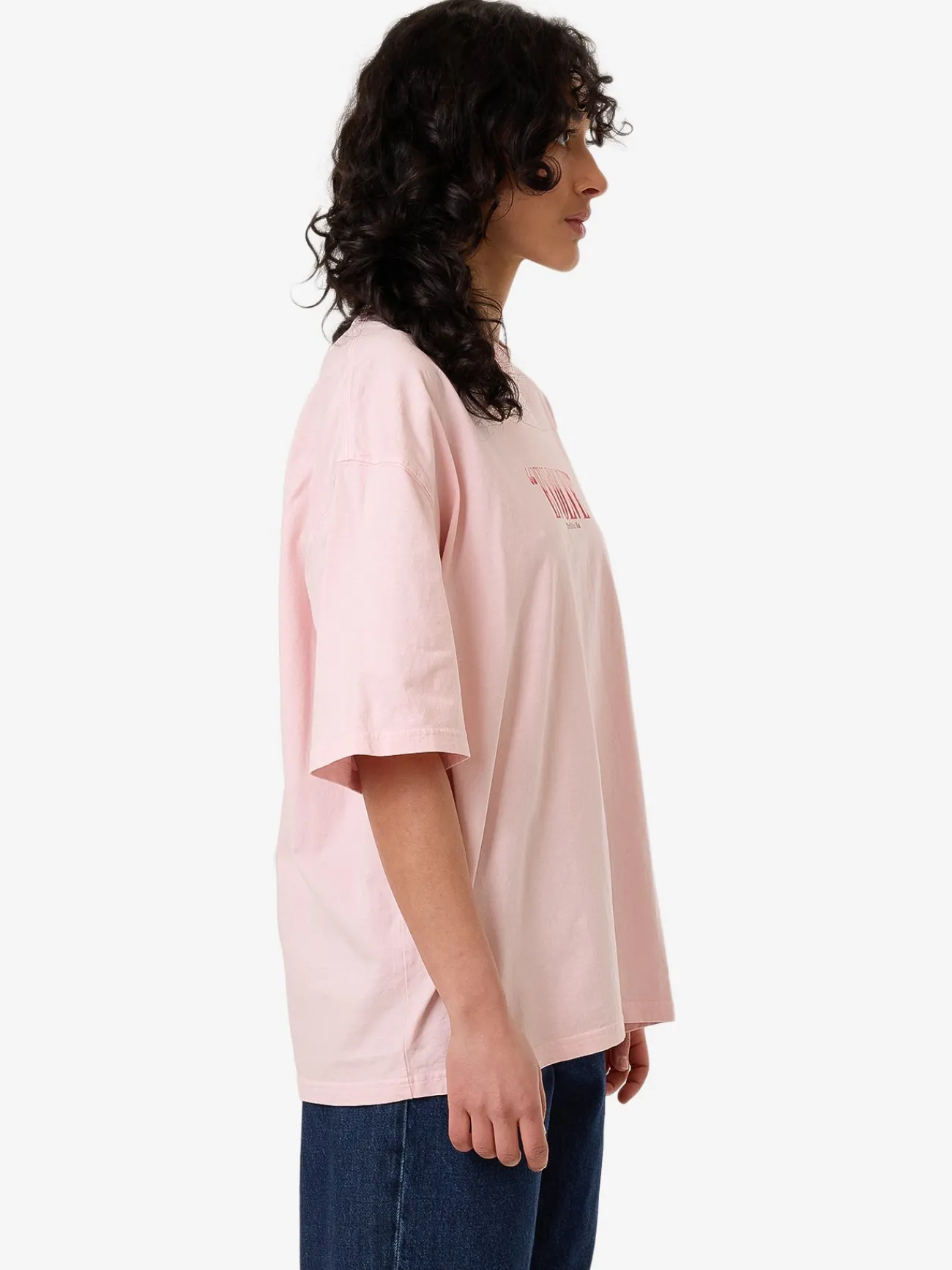 Best Thrills Highly Evolved Oversized Tee - Barely Pink BarelyPink