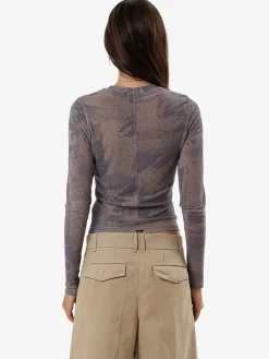 Online Thrills In Formation Mesh Top - Graphite