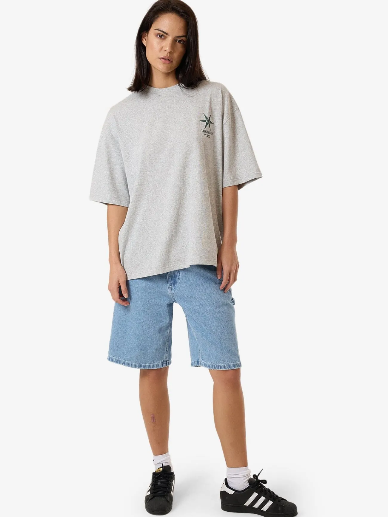 Sale Thrills Infinite Stars Oversized Tee - Snow Marle SnowMarle