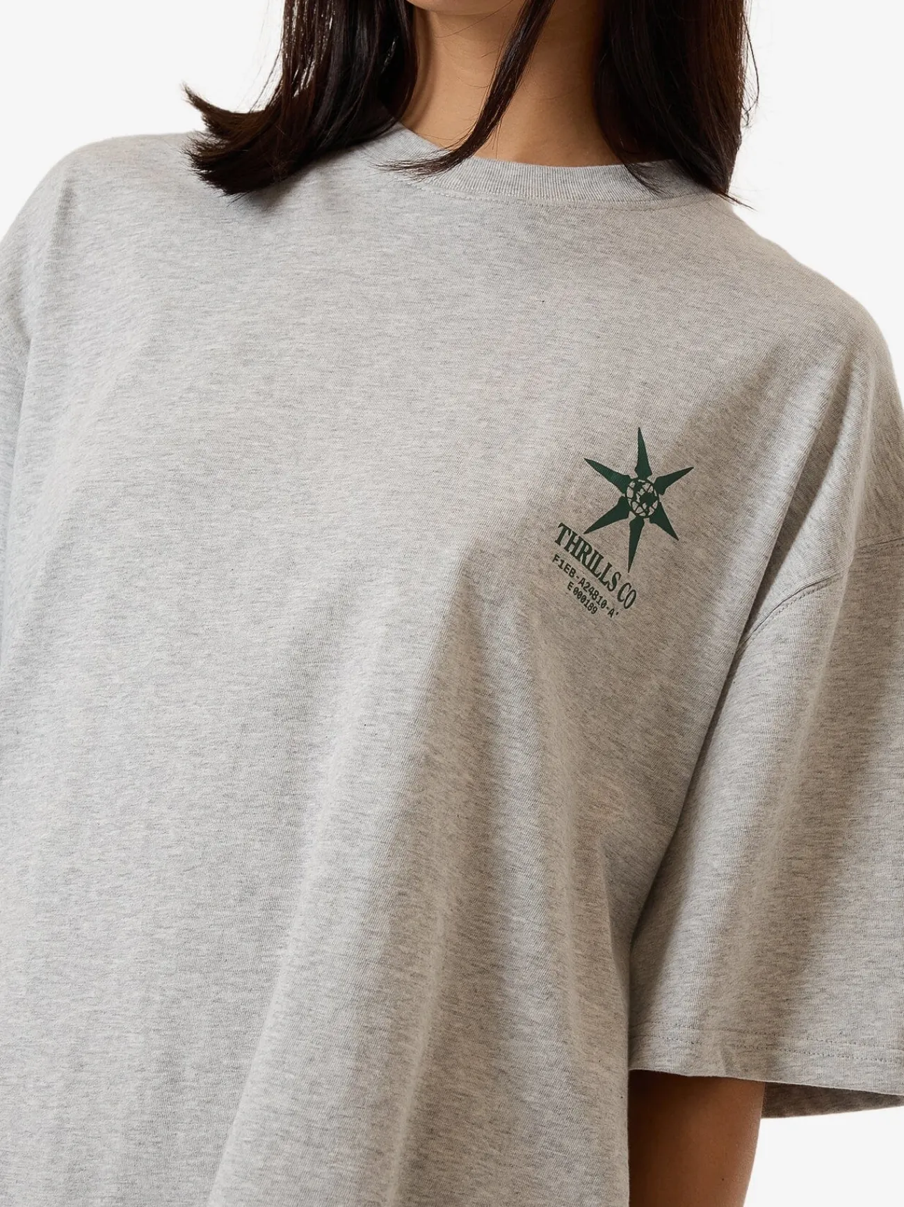 Sale Thrills Infinite Stars Oversized Tee - Snow Marle SnowMarle