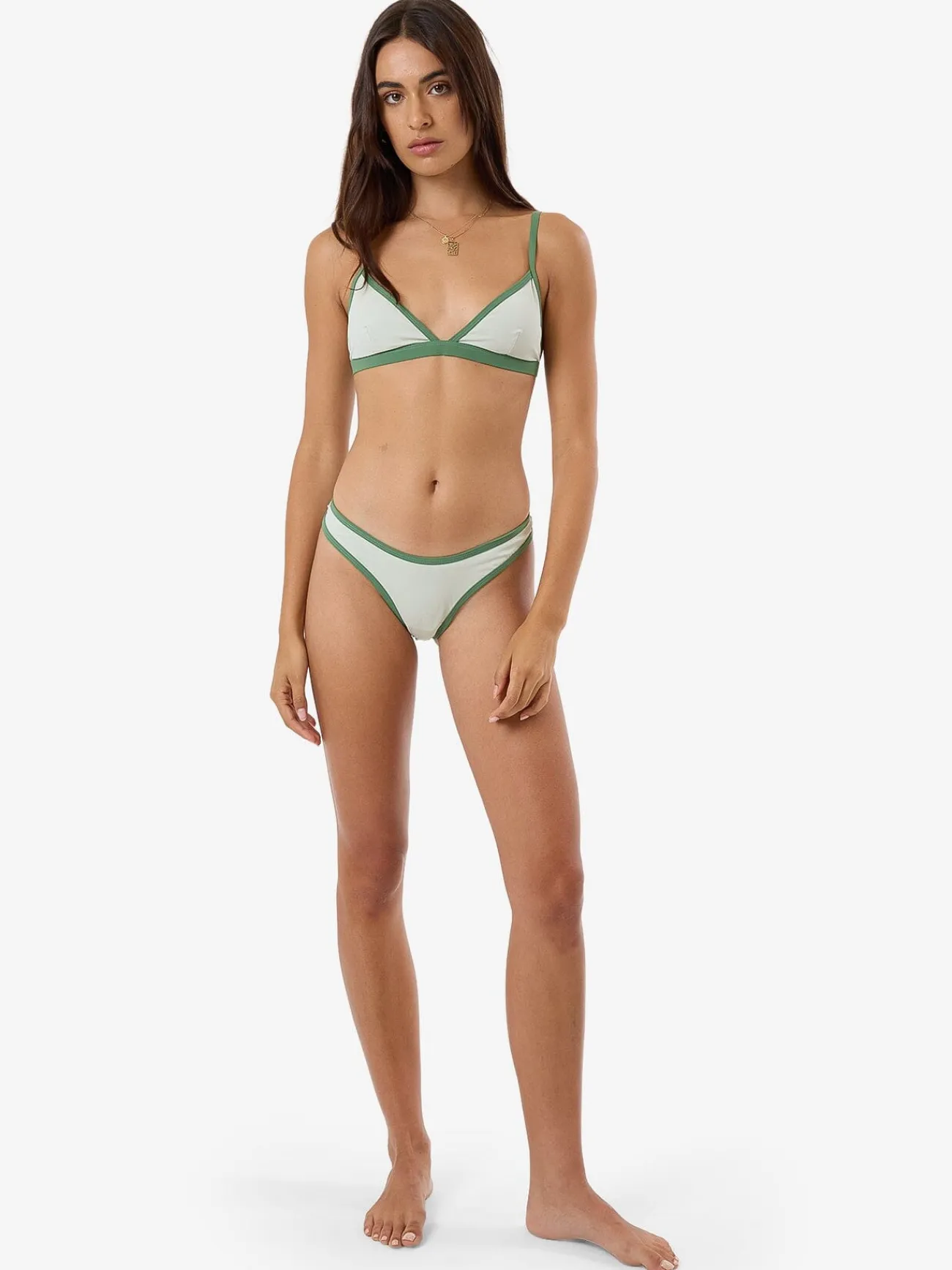 New Thrills Jade Classic Bikini Bottom - Celadon Tint CeladonTint