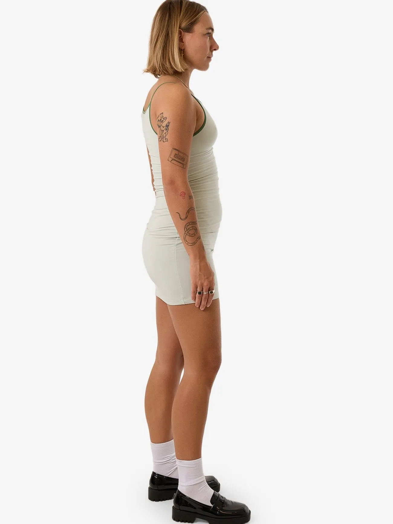 Outlet Thrills Jade Dress - Celadon Tint CeladonTint