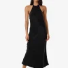 Best Thrills Jett Halter Bias Dress - Black