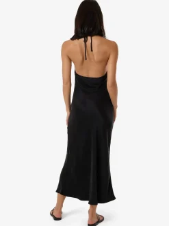 Best Thrills Jett Halter Bias Dress - Black