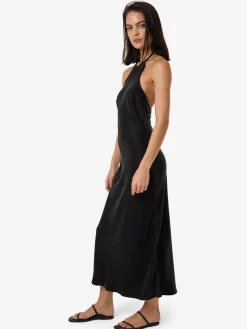 Best Thrills Jett Halter Bias Dress - Black