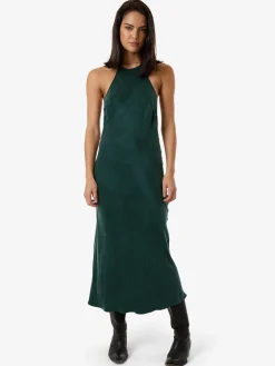 Sale Thrills Jett Halter Bias Dress - Deep Emerald DeepEmerald