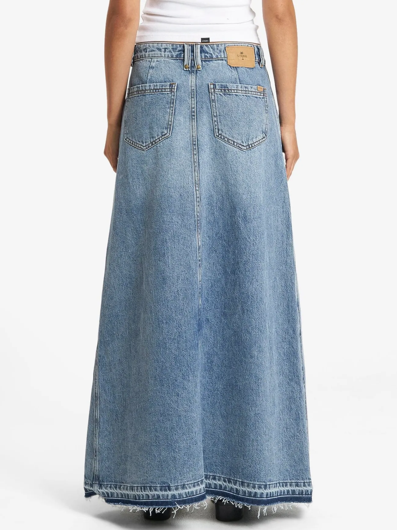 Hot Thrills Kobie Skirt - Weathered Blue WeatheredBlue