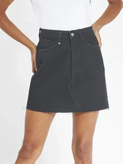 Online Thrills Leni Skirt - Black Rinse BlackRinse