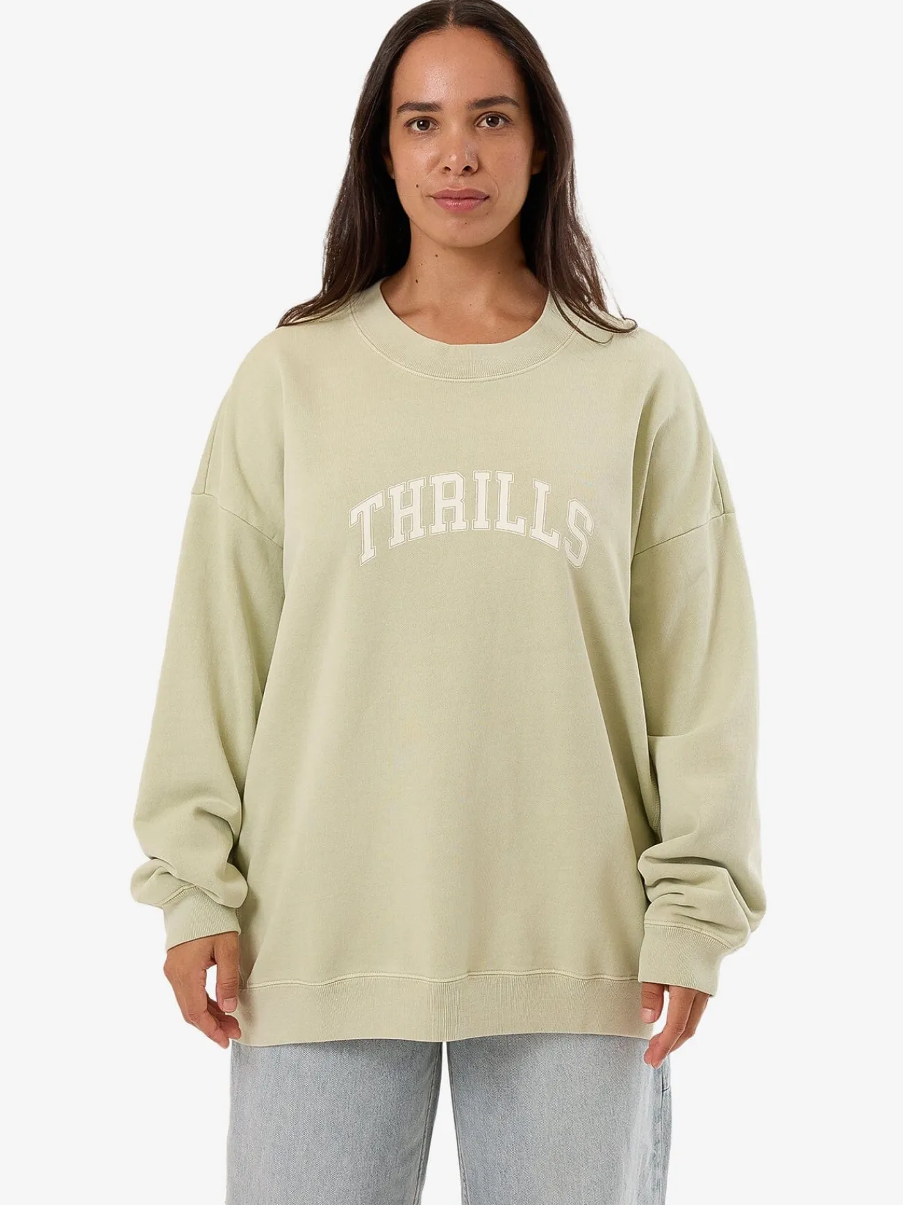 New Thrills Line Up Cocoon Panel Crew - Mist Green MistGreen