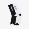 Discount Thrills Lockstar 2 Pack Sock - Black - White