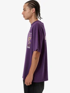 Discount Thrills Losing Control Box Fit Oversize Tee - Purple Penant PurplePenant