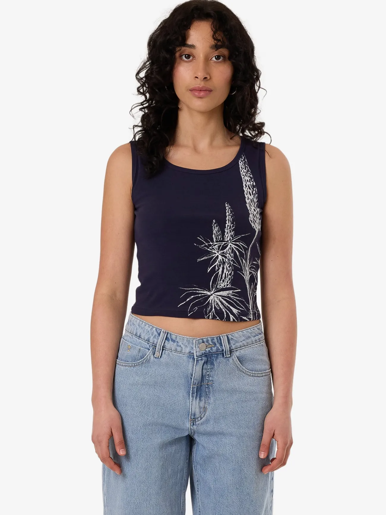 Fashion Thrills Lupin Y2K Tank - Peacoat