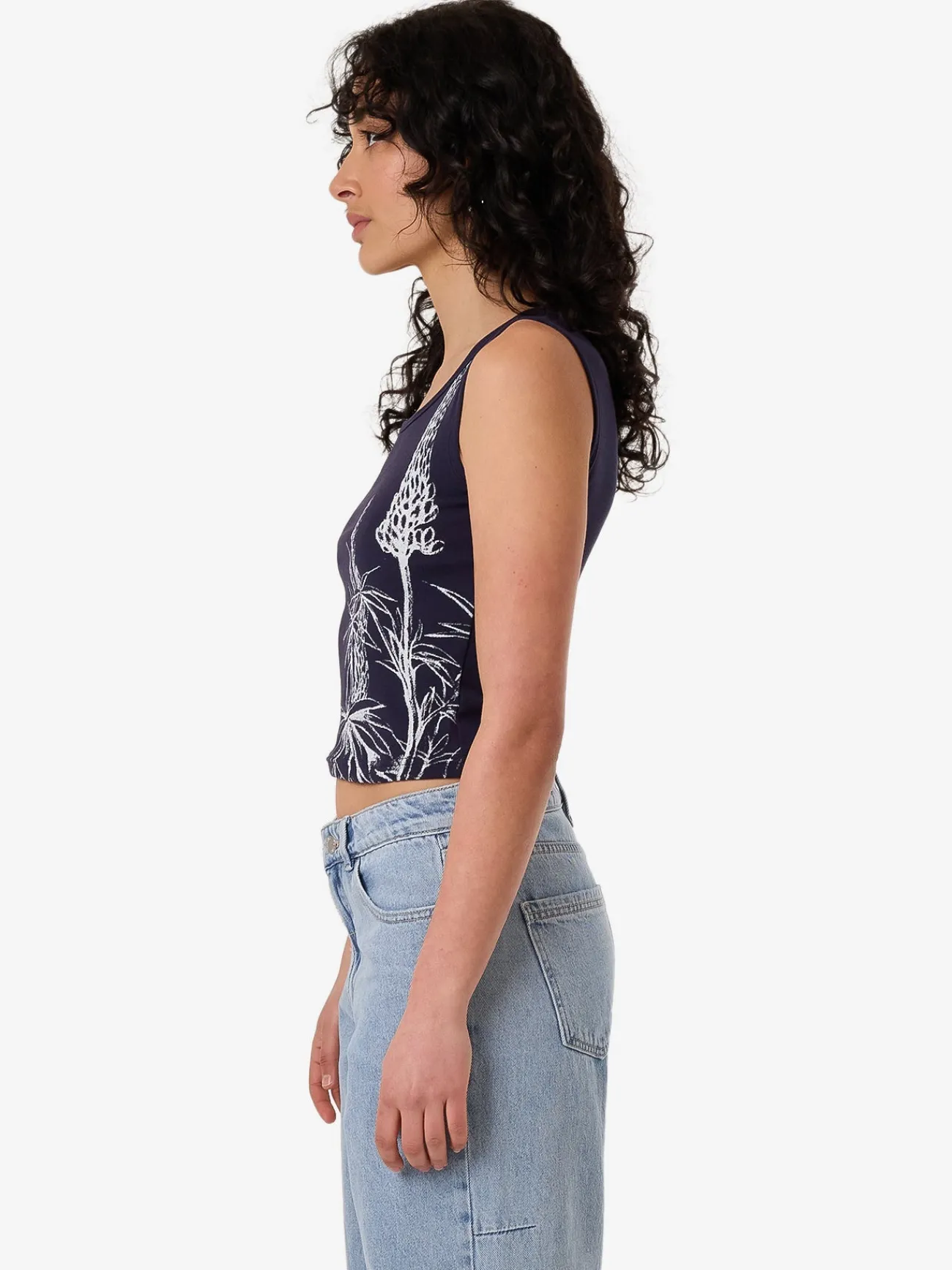 Fashion Thrills Lupin Y2K Tank - Peacoat