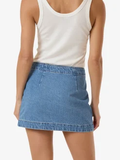 Online Thrills Marley Wrap Skirt - Long Ago Blue LongAgoBlue