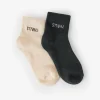 Hot Thrills Minimal 2 Pack Sock - Heritage White - Dark Slate DarkSlate