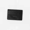 Clearance Thrills Minimal Card Holder - Black Leather BlackLeather