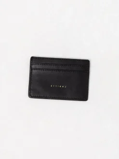 Clearance Thrills Minimal Card Holder - Black Leather BlackLeather